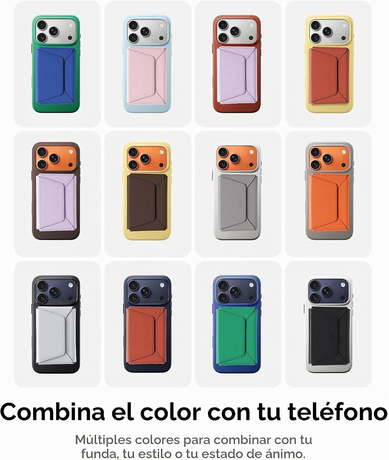 MOFT Cartera magnética para mujer, Marrón (Brownie), Minimalista |...
