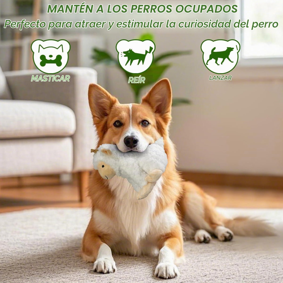 Juguetes Chirriantes para Perros Grandes - Juguetes de Masticación...