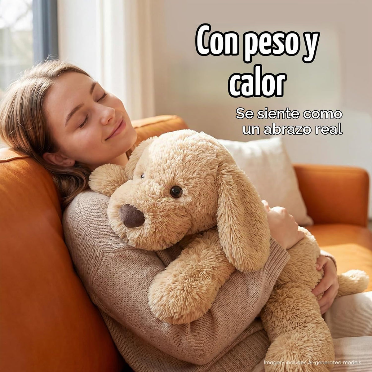 Animales de peluche con peso de perro de 24 pulgadas | 4.5 libras p...