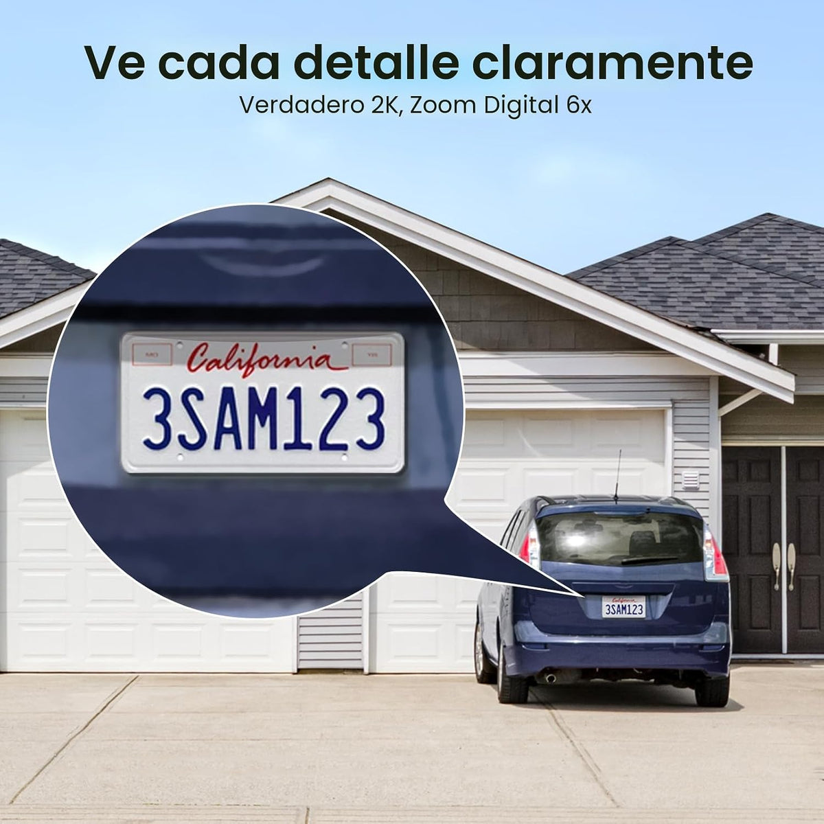 aosu Cámaras de seguridad solares inalámbricas para exteriores, kit...
