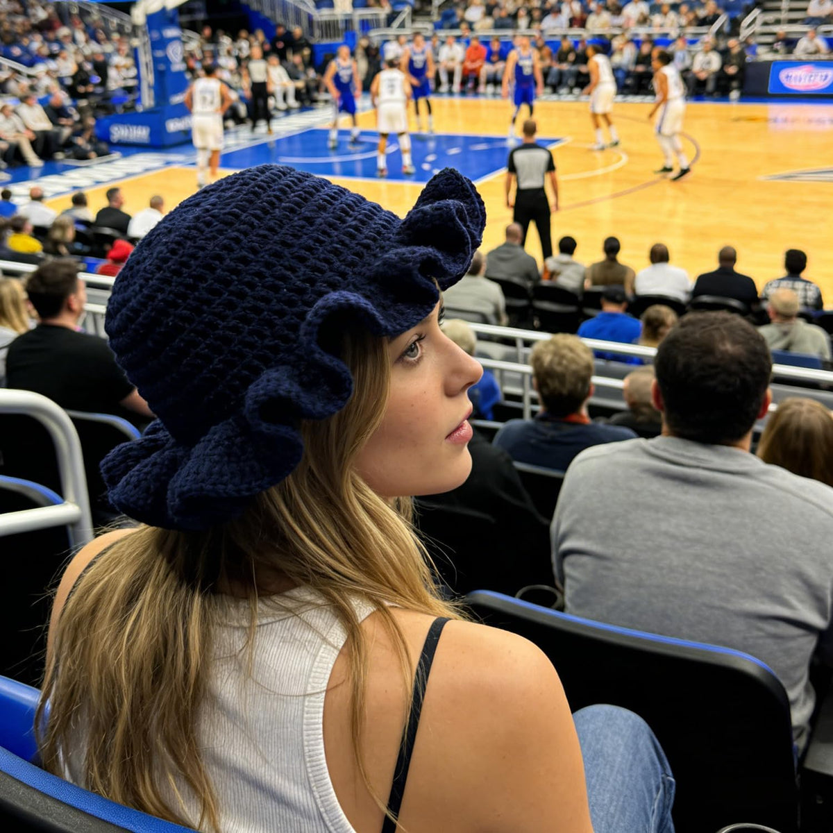 Sombrero de pescador de ganchillo para mujer, cómodo gorro de punto...