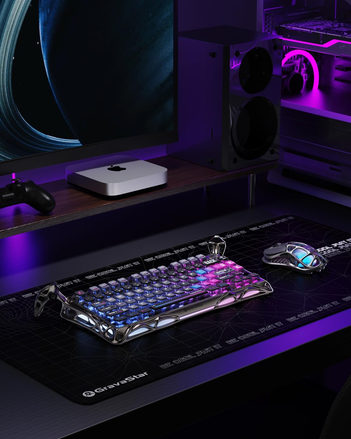 Teclado mecánico inalámbrico para juegos GravaStar Mercury K1 Pro,...