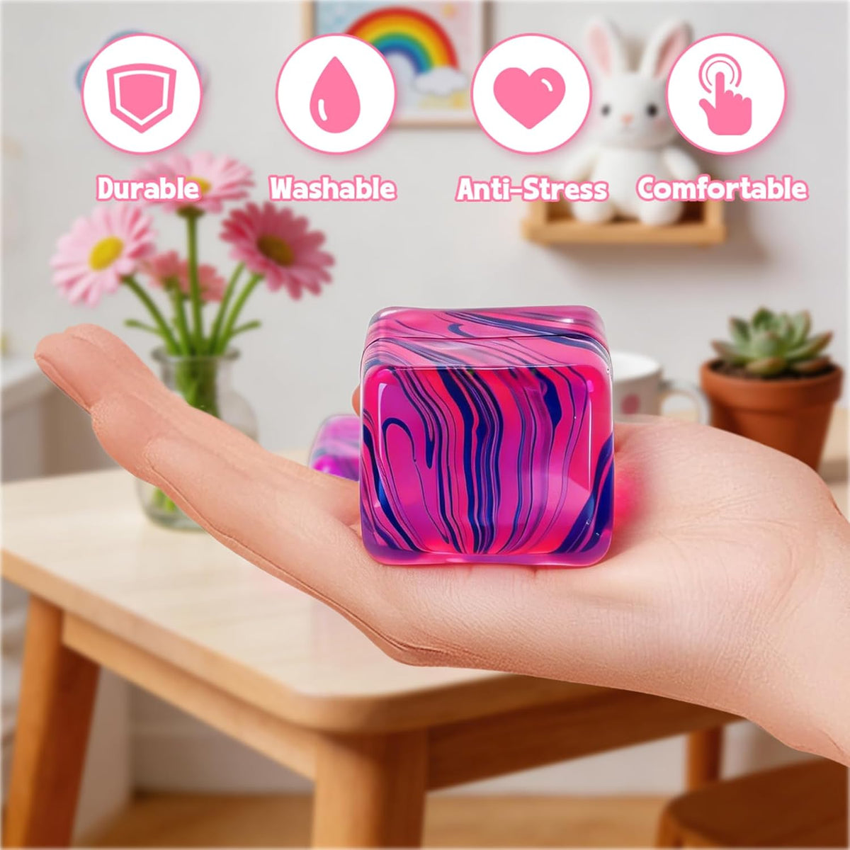 3 juguetes sensoriales Taba Squishies Fidget Toys, bolas antiestrés...