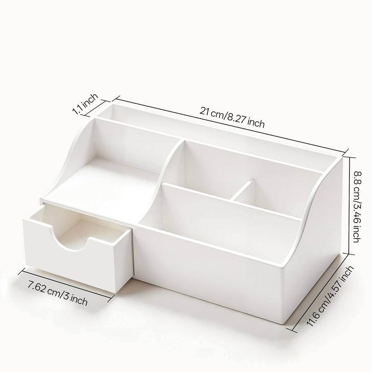 HBlife Organizador de maquillaje con cajón, almacenamiento de cosmé...