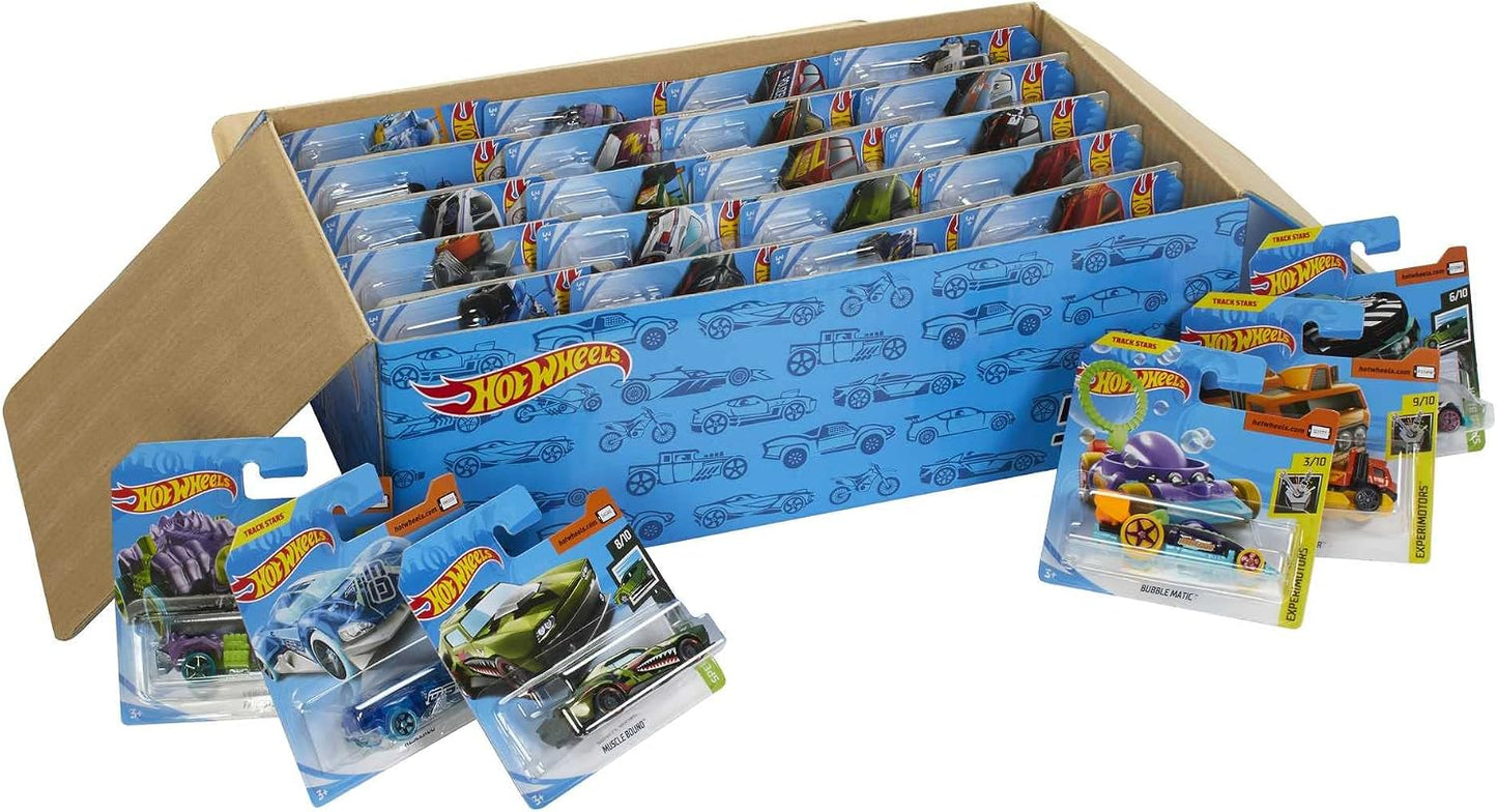 Hot Wheels Coches y Camiones de Juguete, paquete de 50 vehículos a...