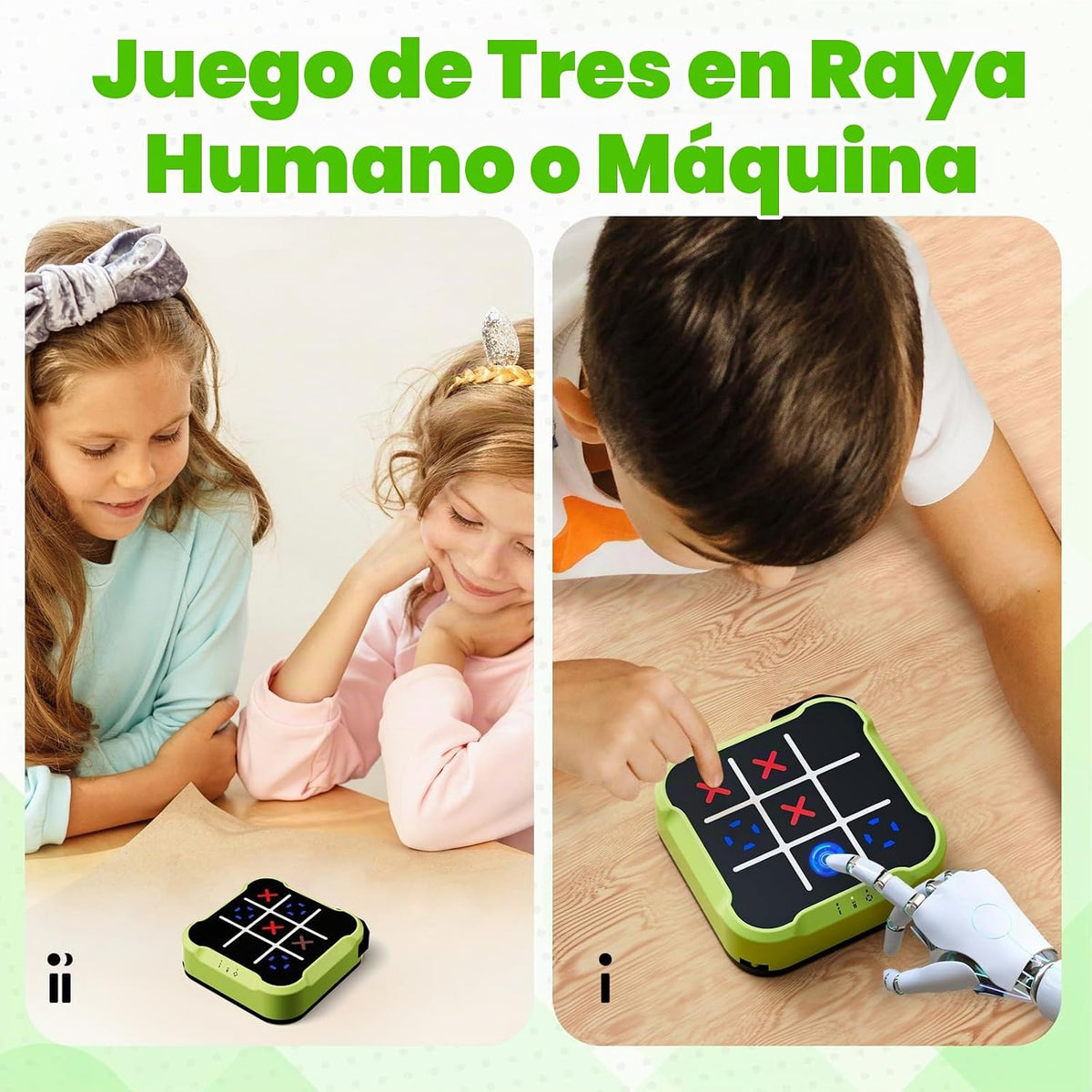 Juego electrónico Tic Tac Toe Bolt, Juego de mesa digital portátil,...