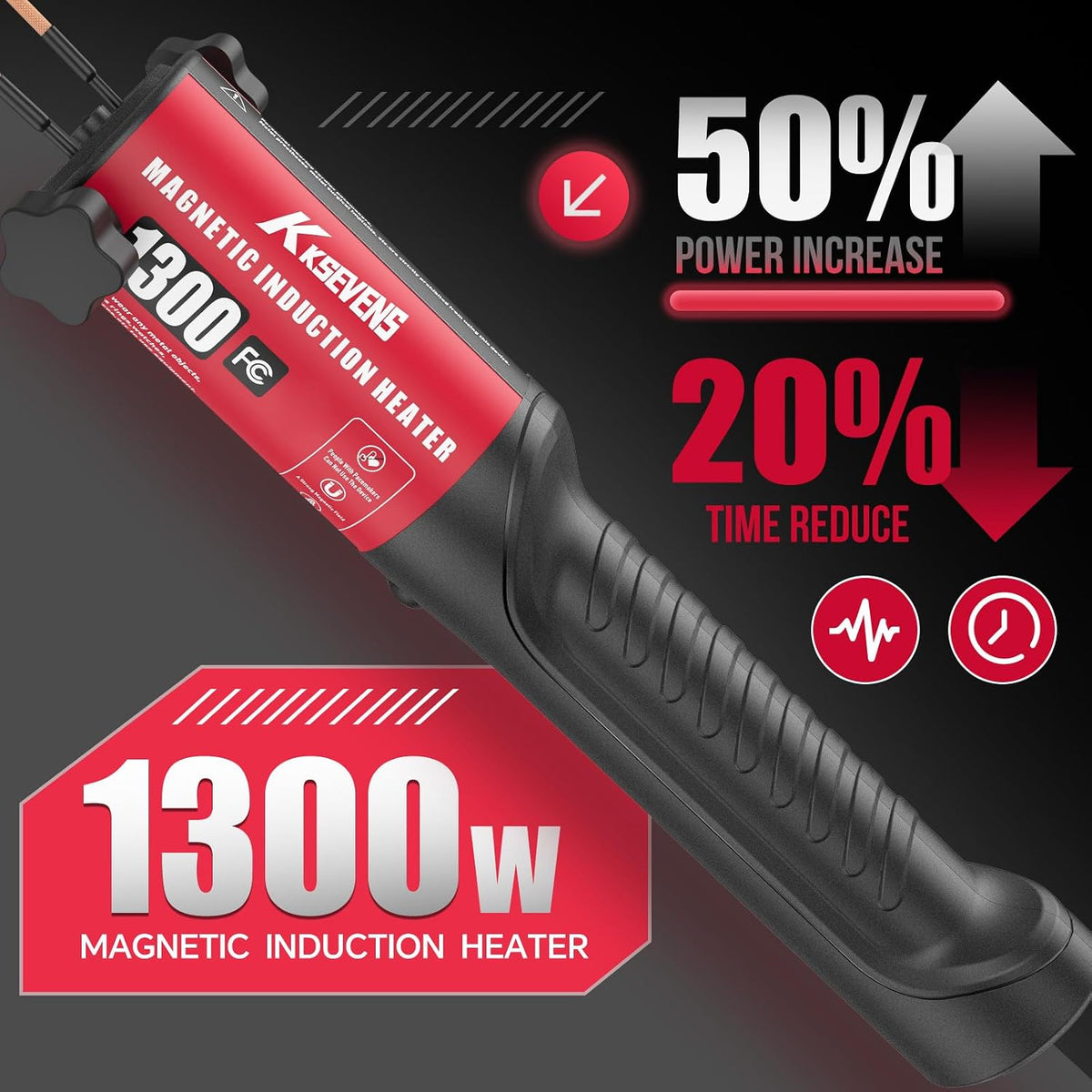 Calentador de inducción de 1300 W 110 V, extracción de pernos, herr...