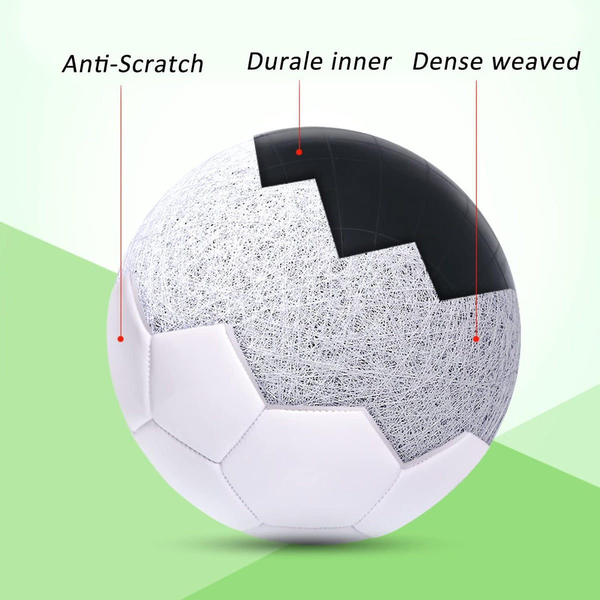 Balón de fútbol SPDTECH tamaño 3 4 5 Color puro DIY niños niño rega...