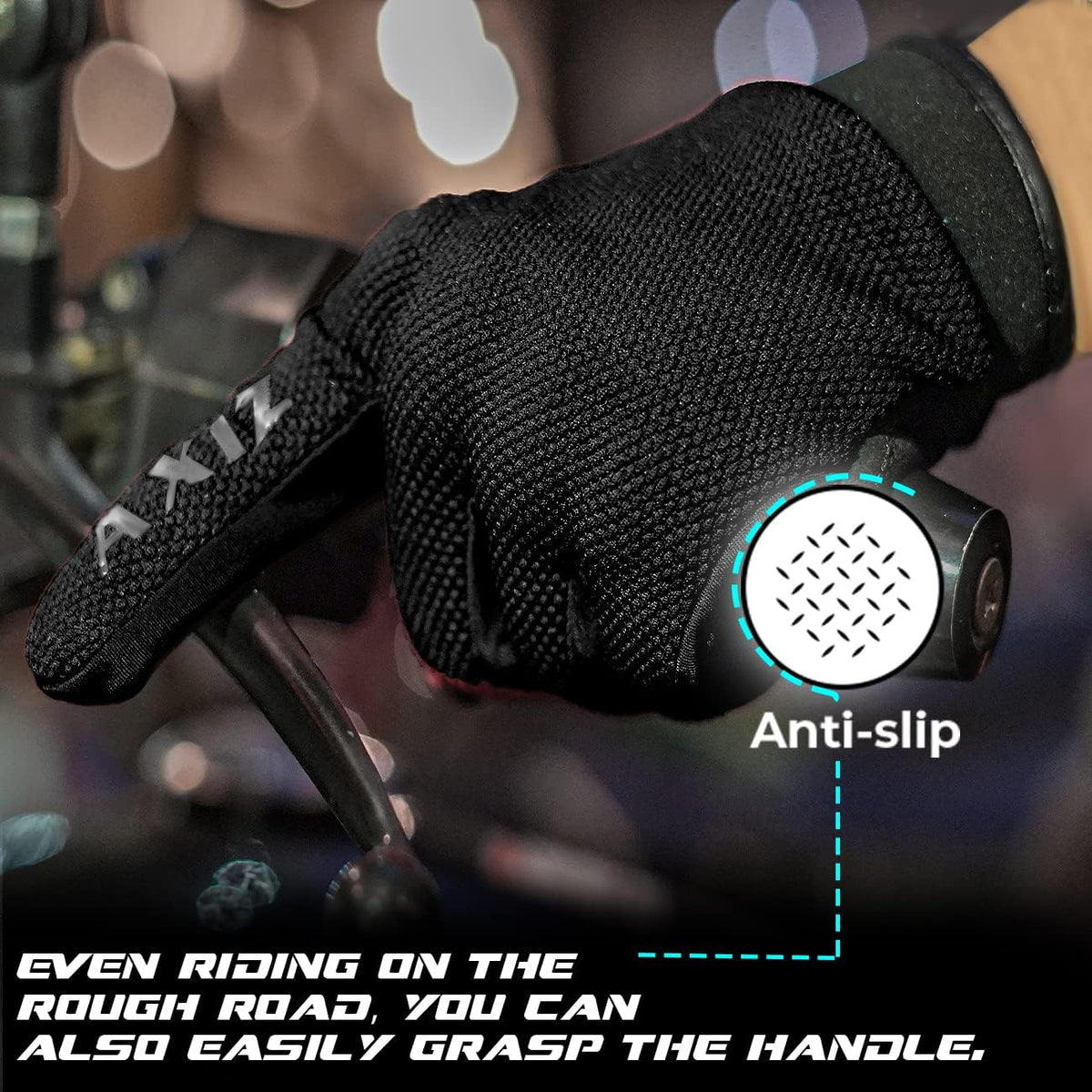 AXIZ Guantes de motocicleta para hombres y mujeres, guantes de cicl...
