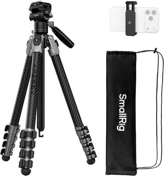 SmallRig Trípode de viaje portátil de 63 pulgadas para iPhone y cám...