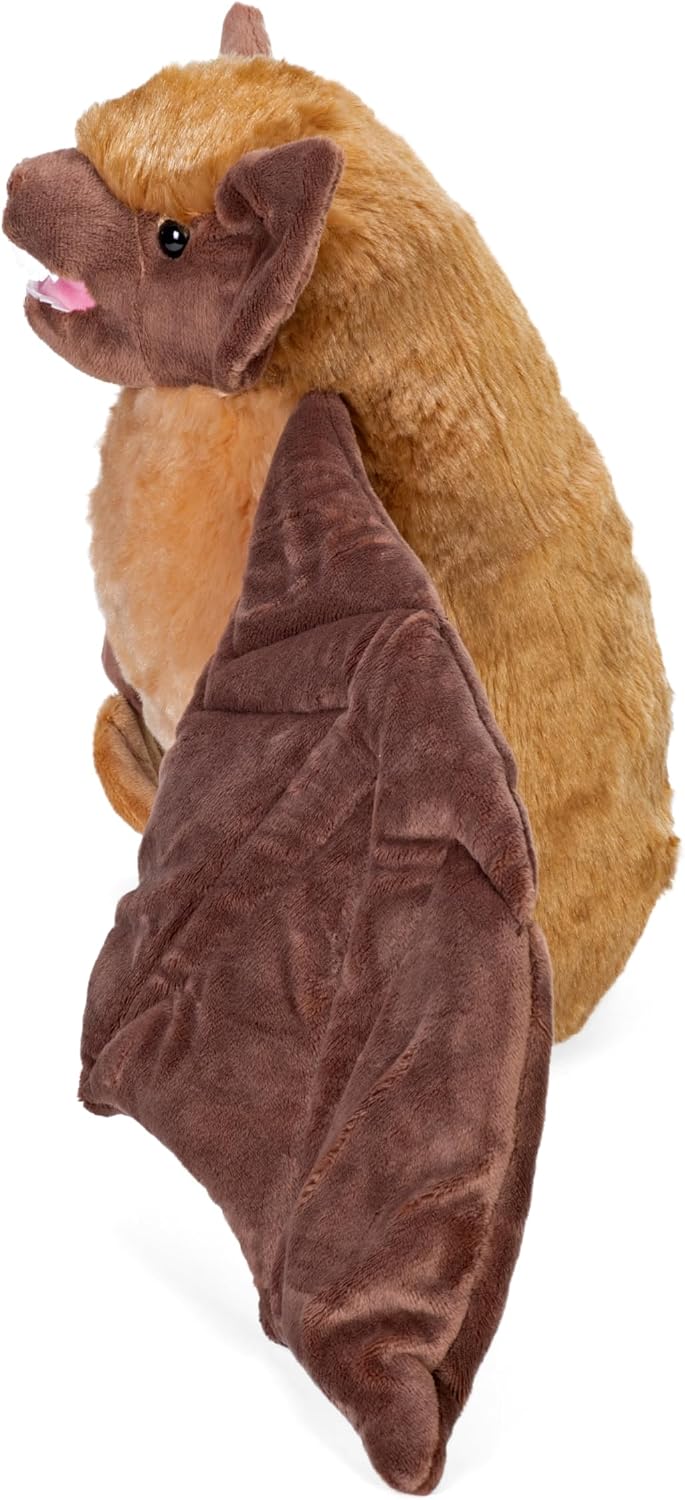 Wild Republic Peluche de murciélago marrón, juguete de peluche, reg...