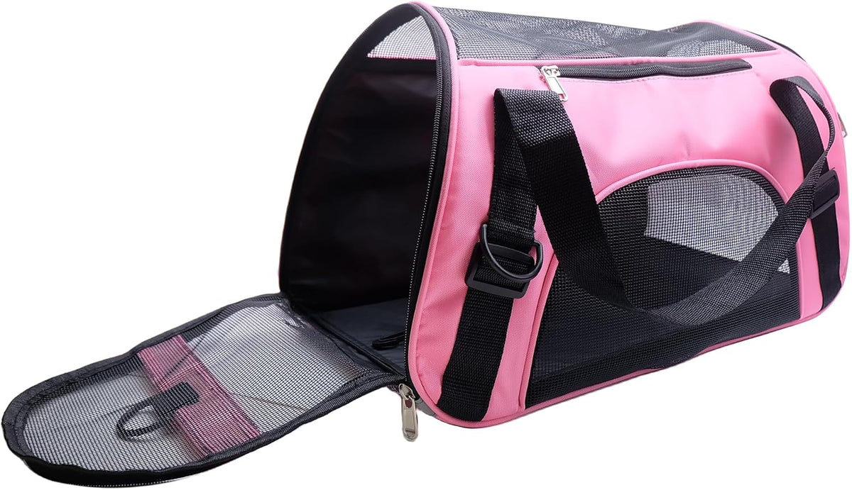 ZaneSun Transportador para gatos, transportador de viaje para masco...