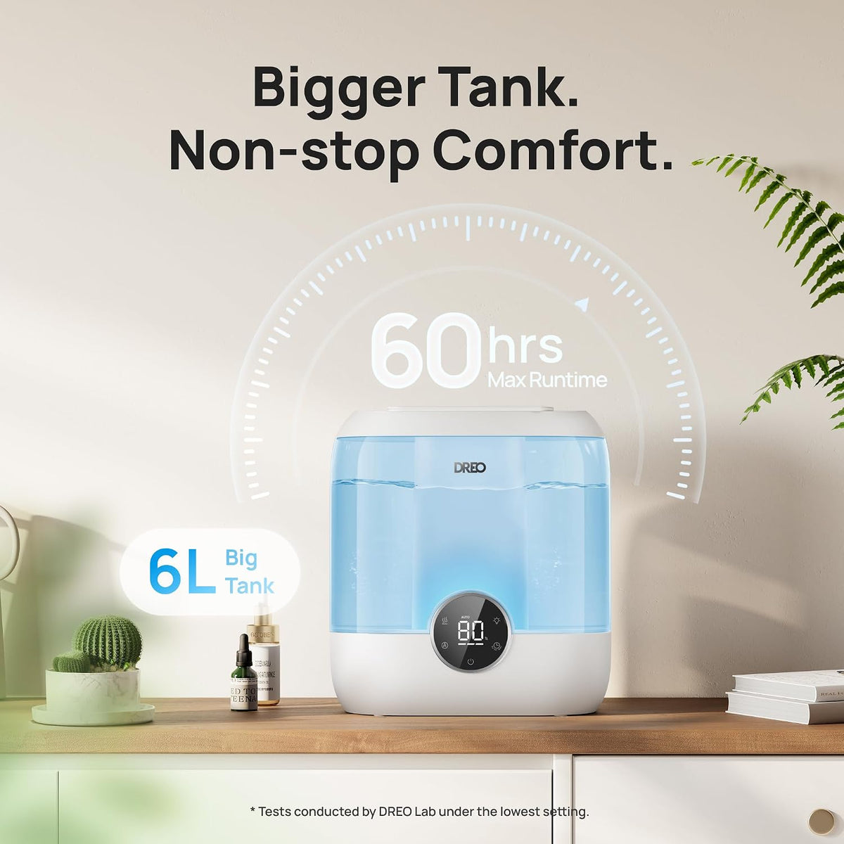 DREO Humidificadores para dormitorio, humidificador de niebla fría...