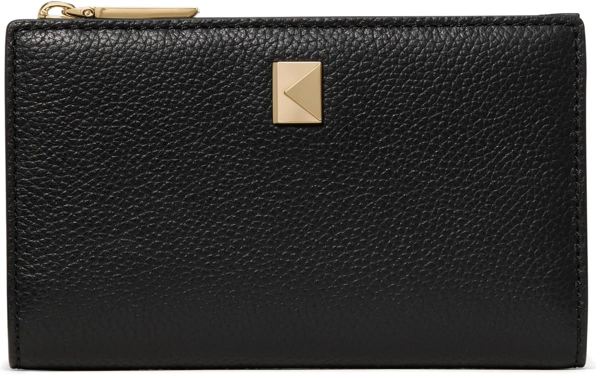 kate spade new york Cartera plegable de cuero con guijarros Deco, N...