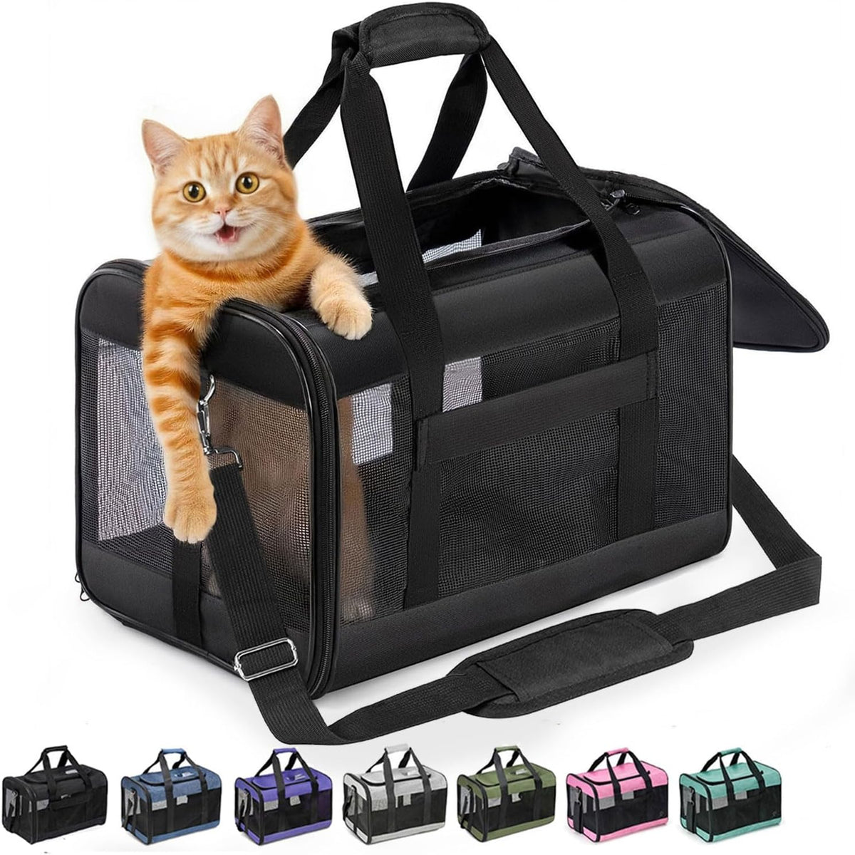 Conlun Transportín para Gatos Aprobado por Aerolíneas, Transportín...