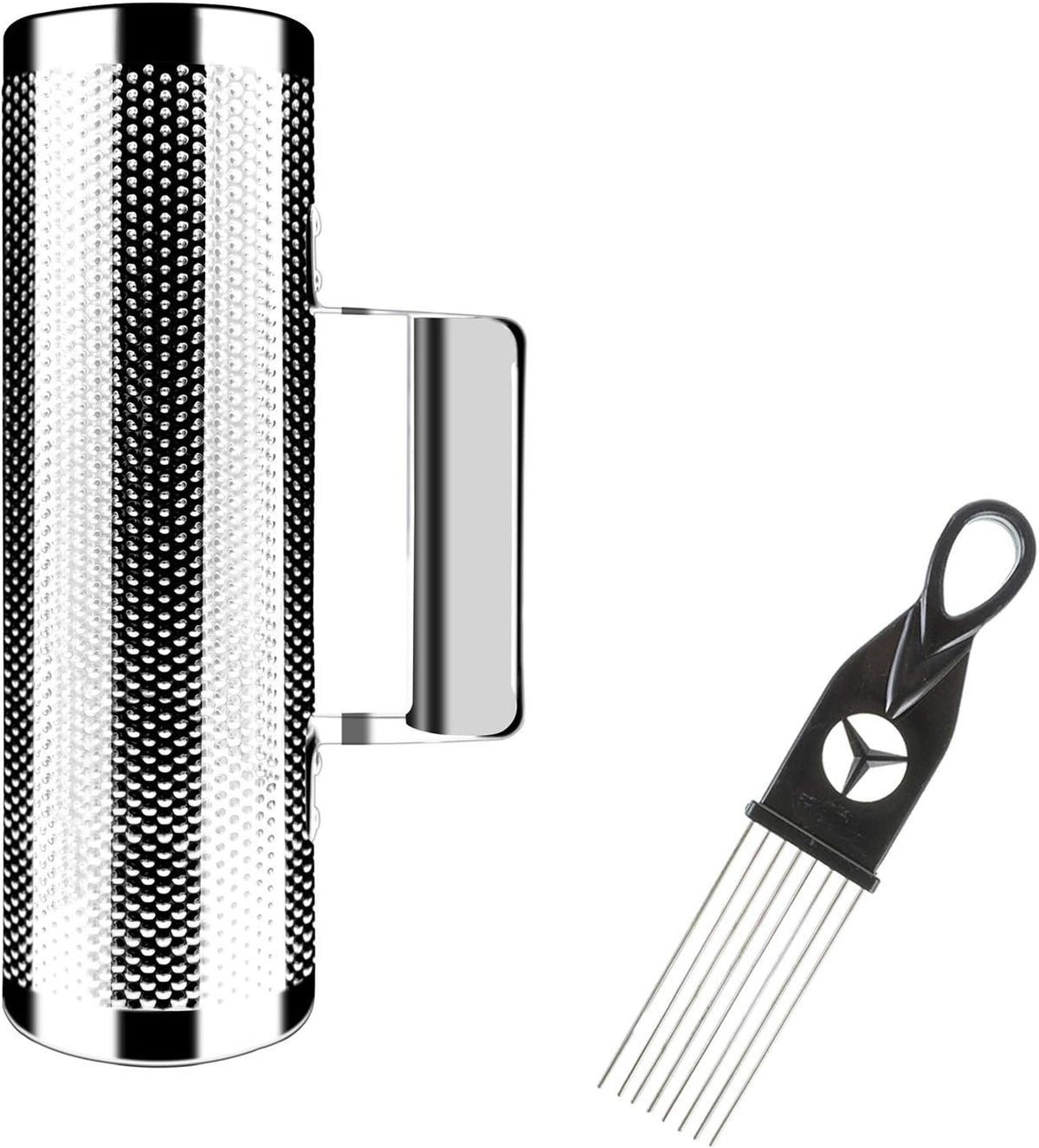 EastRock Güiro Shaker de Acero Inoxidable de 8" x 3" Instru...