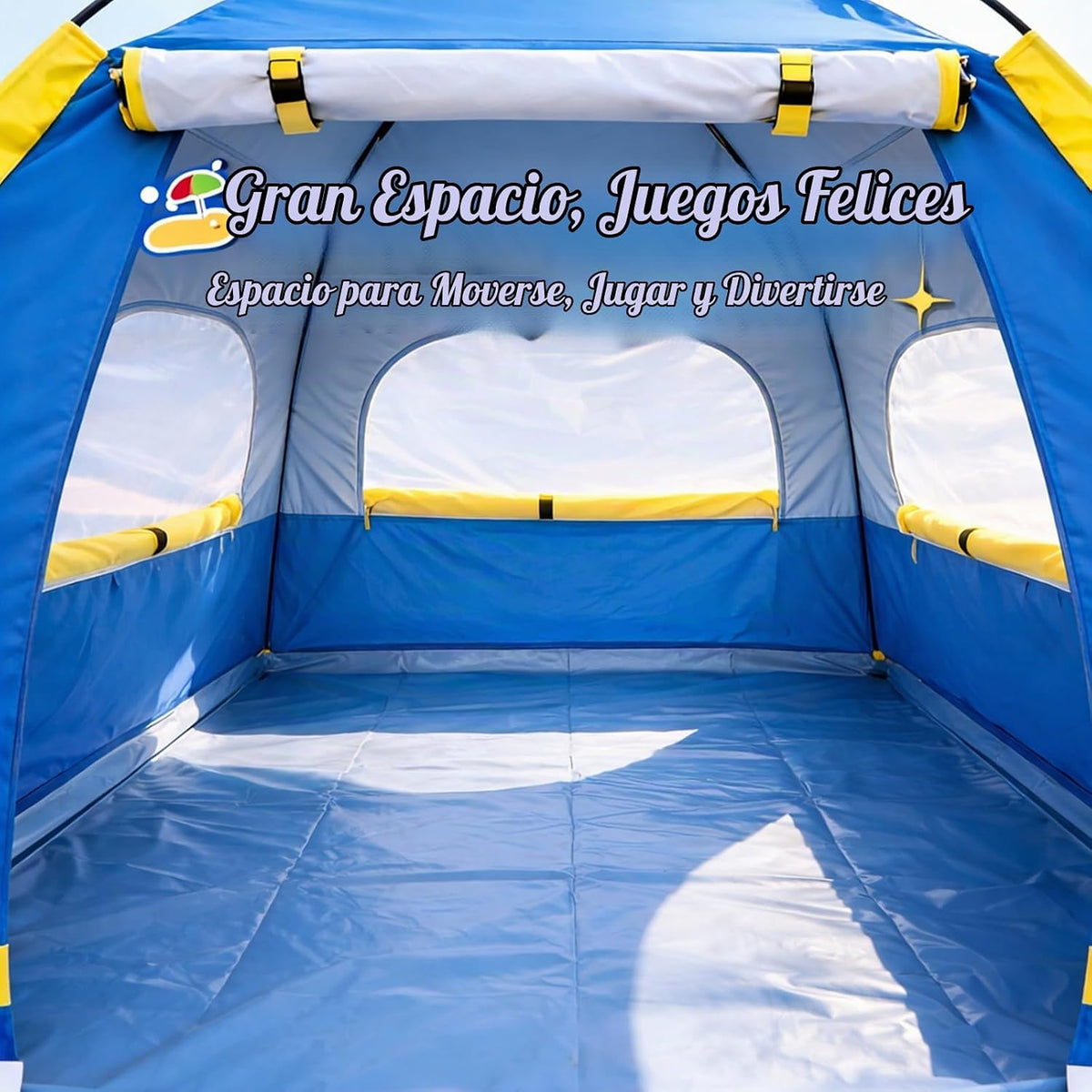 Tienda de campaña de playa para bebés con protección UV UPF 50+, in...