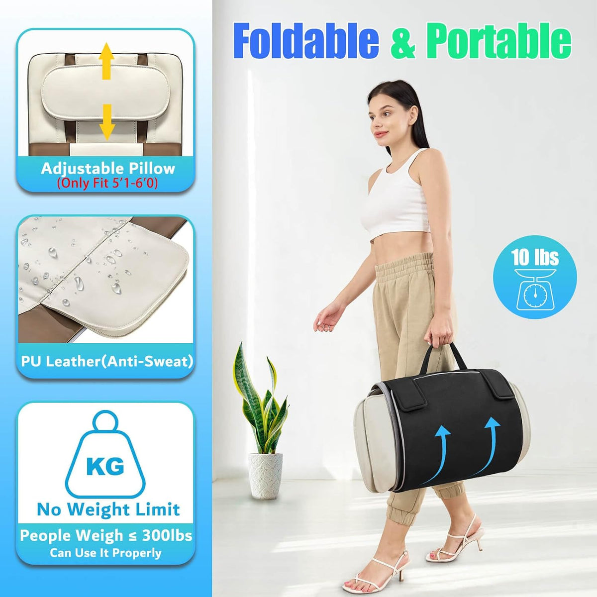 Colchoneta de Masaje para Todo el Cuerpo, Estiramiento Corporal 3D...