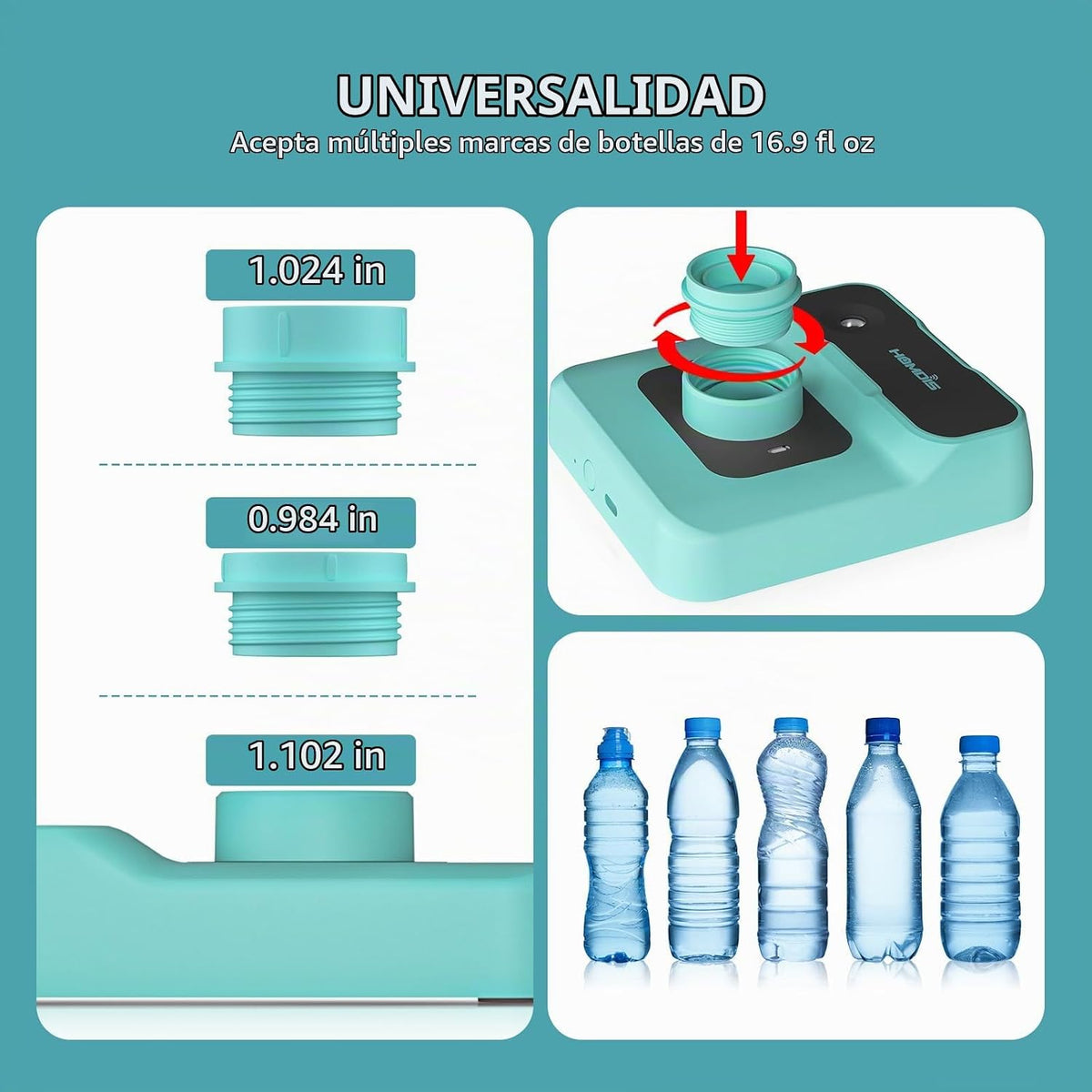HOMDIS Humidificador de viaje, pequeño humidificador portátil para...