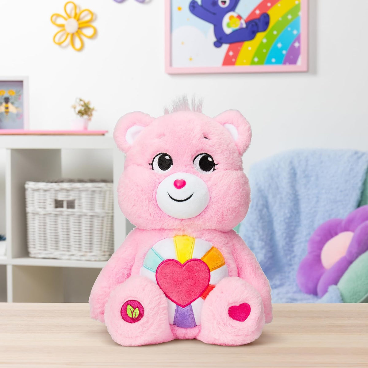 Care Bears Oso de peluche de corazón esperanzador - Tamaño mediano...