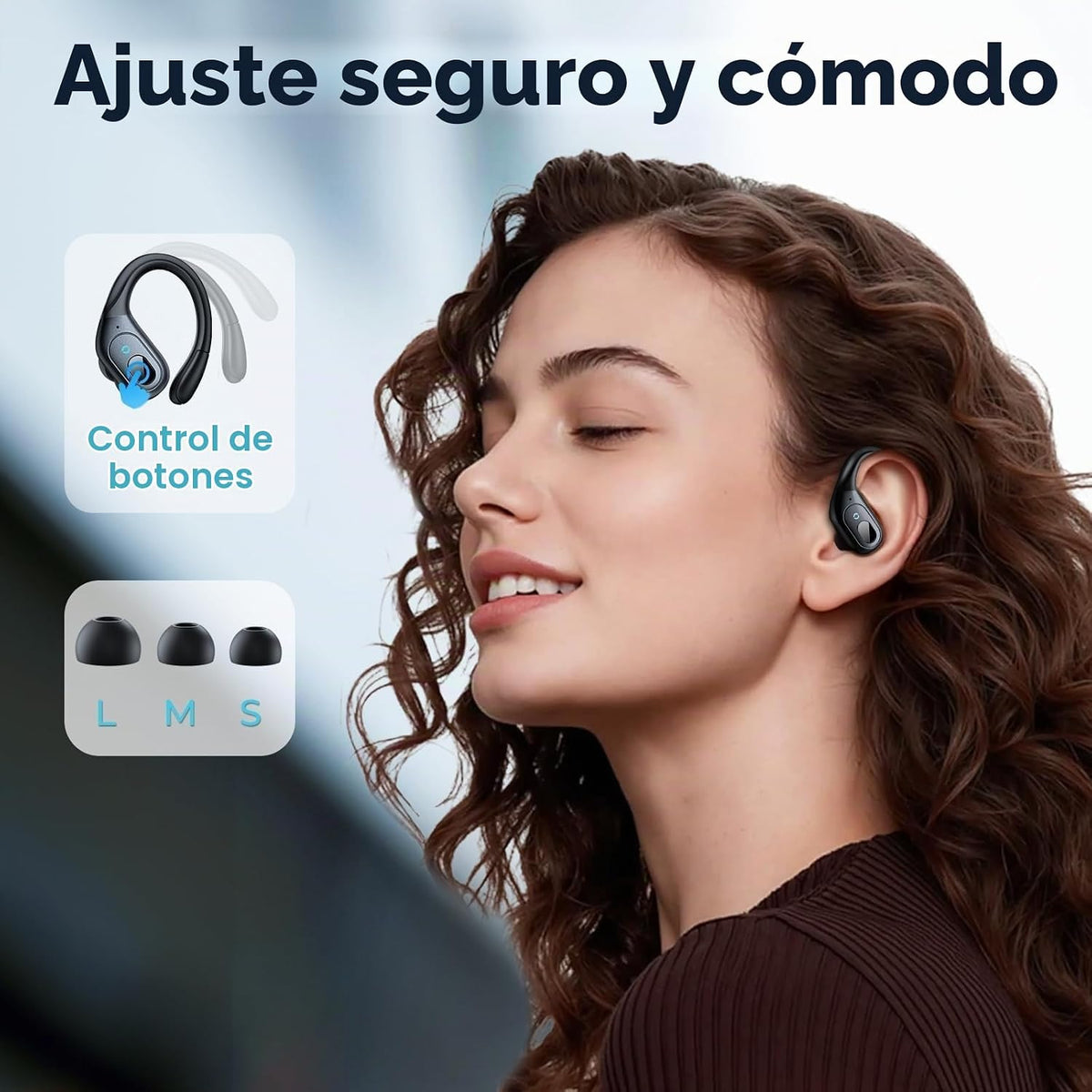 occiam Auriculares inalámbricos Bluetooth con cancelación activa de...