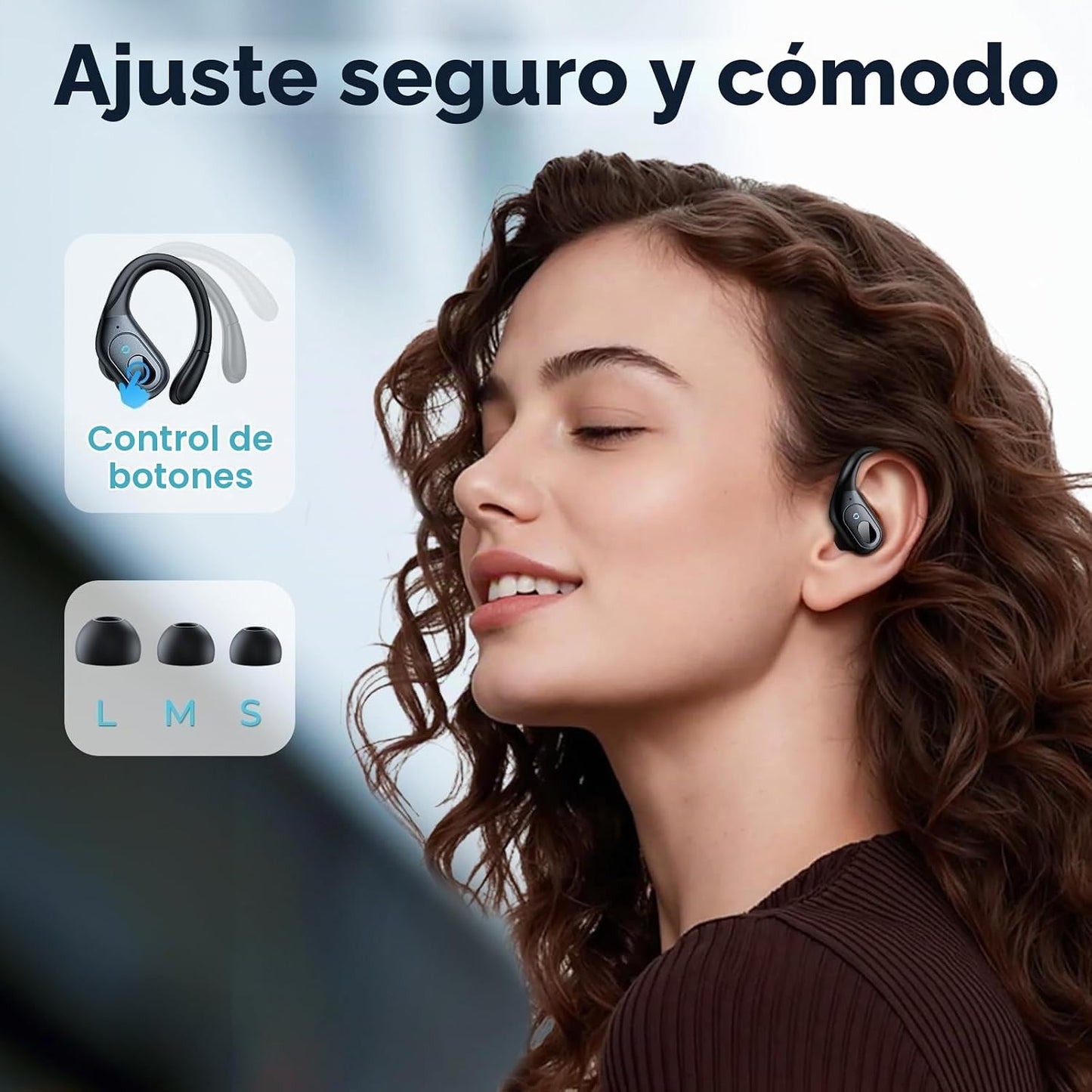 occiam Auriculares inalámbricos Bluetooth con cancelación activa de...