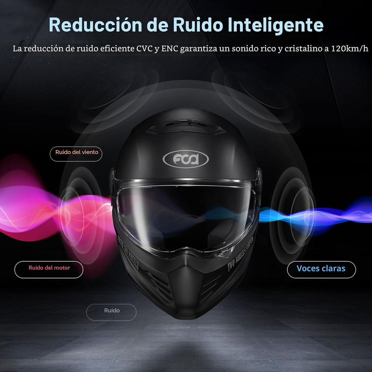 Fodsports FX-S auriculares Bluetooth para motocicleta V5.4, sistema...