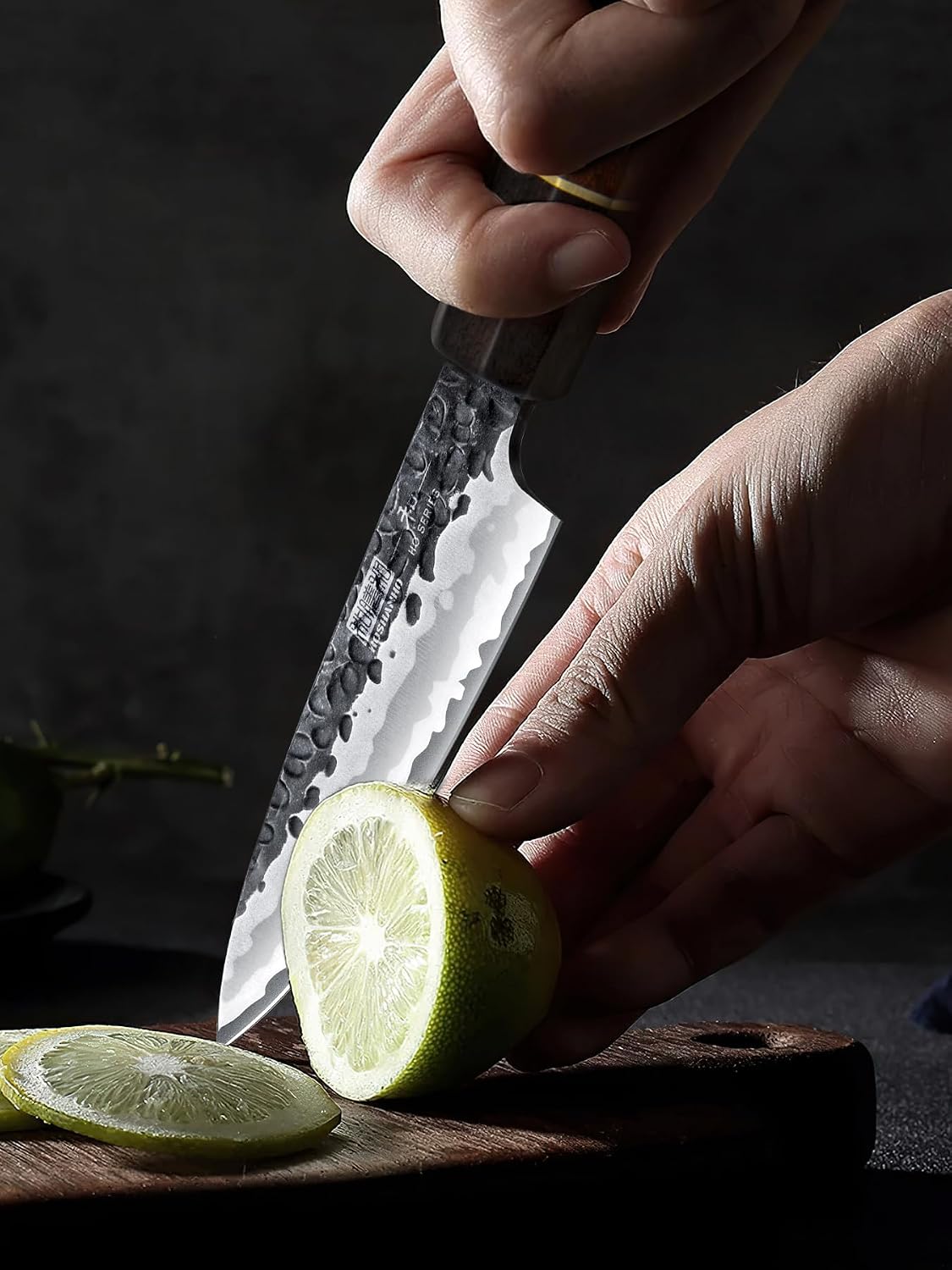 HOSHANHO Cuchillo de pelar de 3.75 pulgadas, cuchillo afilado de fr...