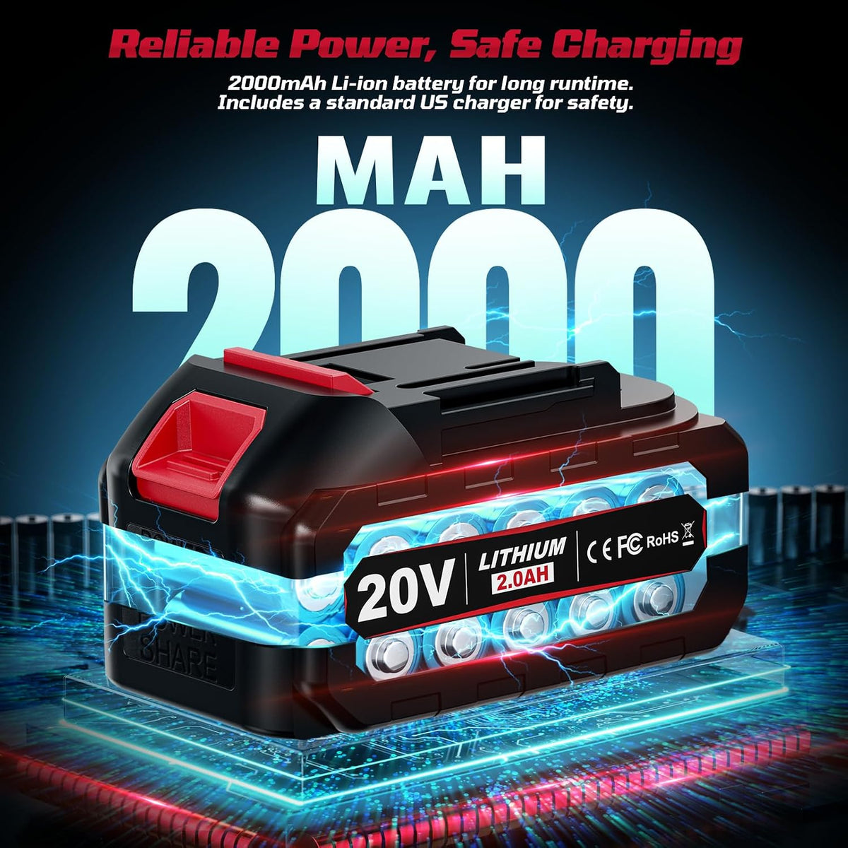 Juego de taladro inalámbrico de 20 V, taladro eléctrico inalámbrico...