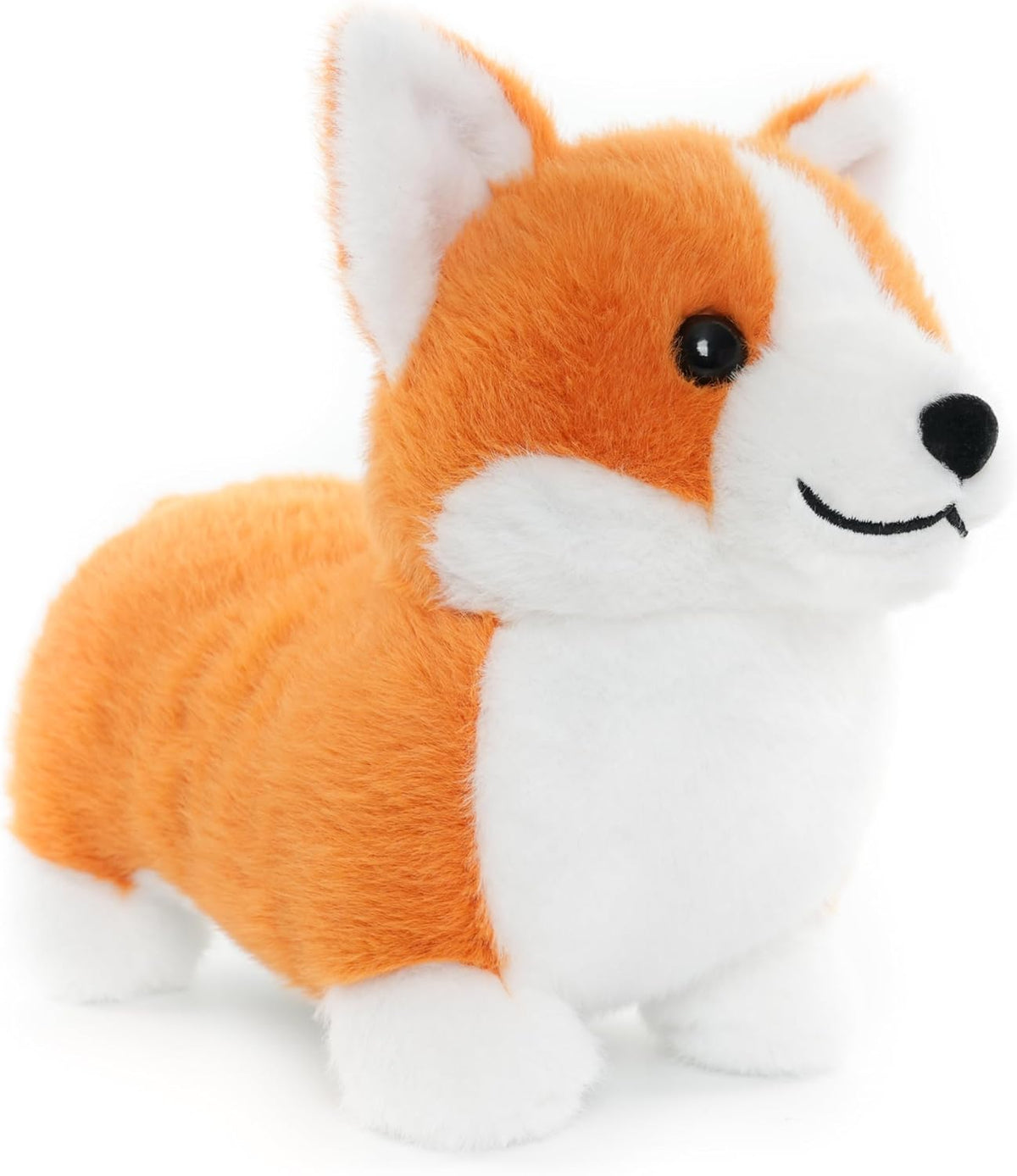 WEIGEDU Juguete de peluche Corgi, lindo animal de peluche de 12 pul...