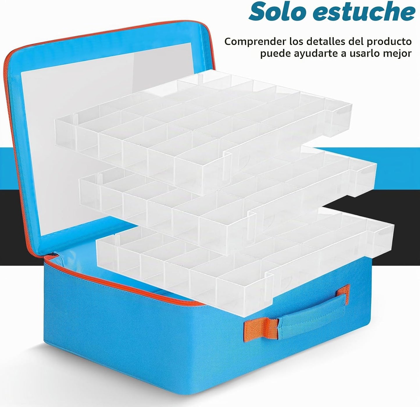 RHCOM Organizador de juguetes. 72 compartimentos. Caja de almacenam...