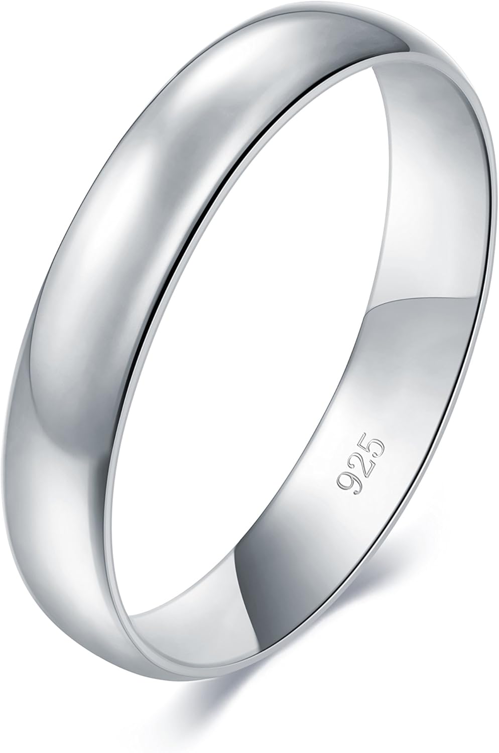 Anillo de boda de calce cómodo, resistentes al deslustre, liso, pul...