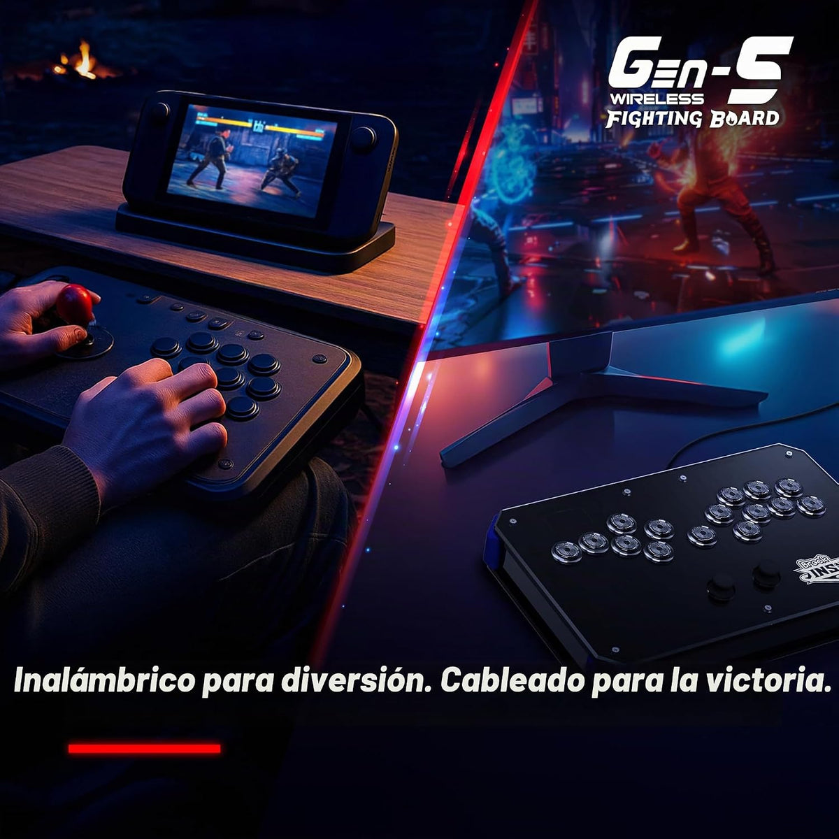 Brook Tablero de combate Gaming Gen5W - Tablero controlador inalámb...