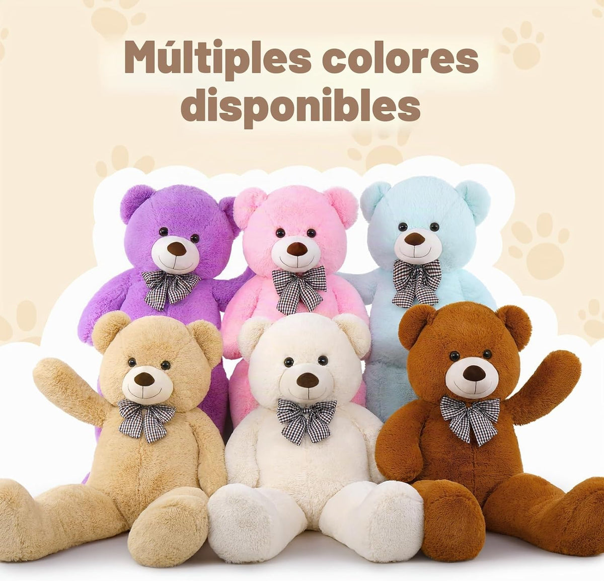 MaoGoLan Oso de Peluche Gigante Jumbo de Tamaño Real de 55 Pulgadas...