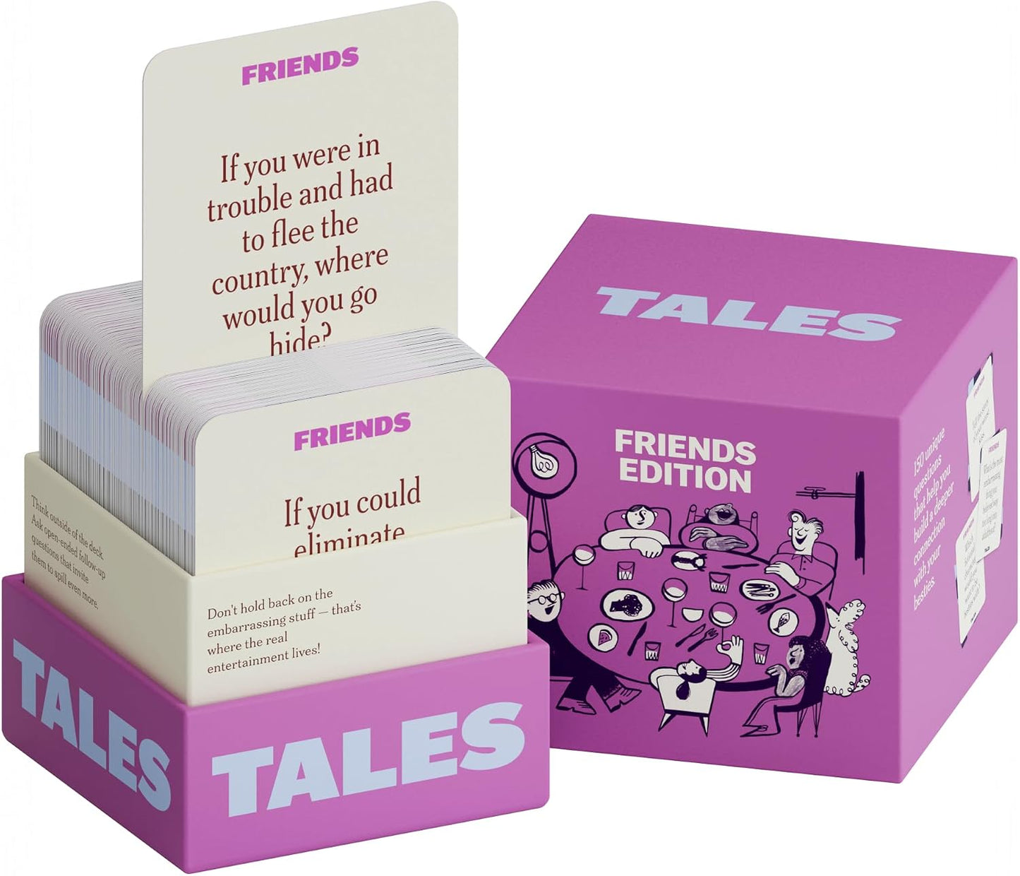 TALES Tarjetas de conversación, edición de amigos, 150 unidades, di...