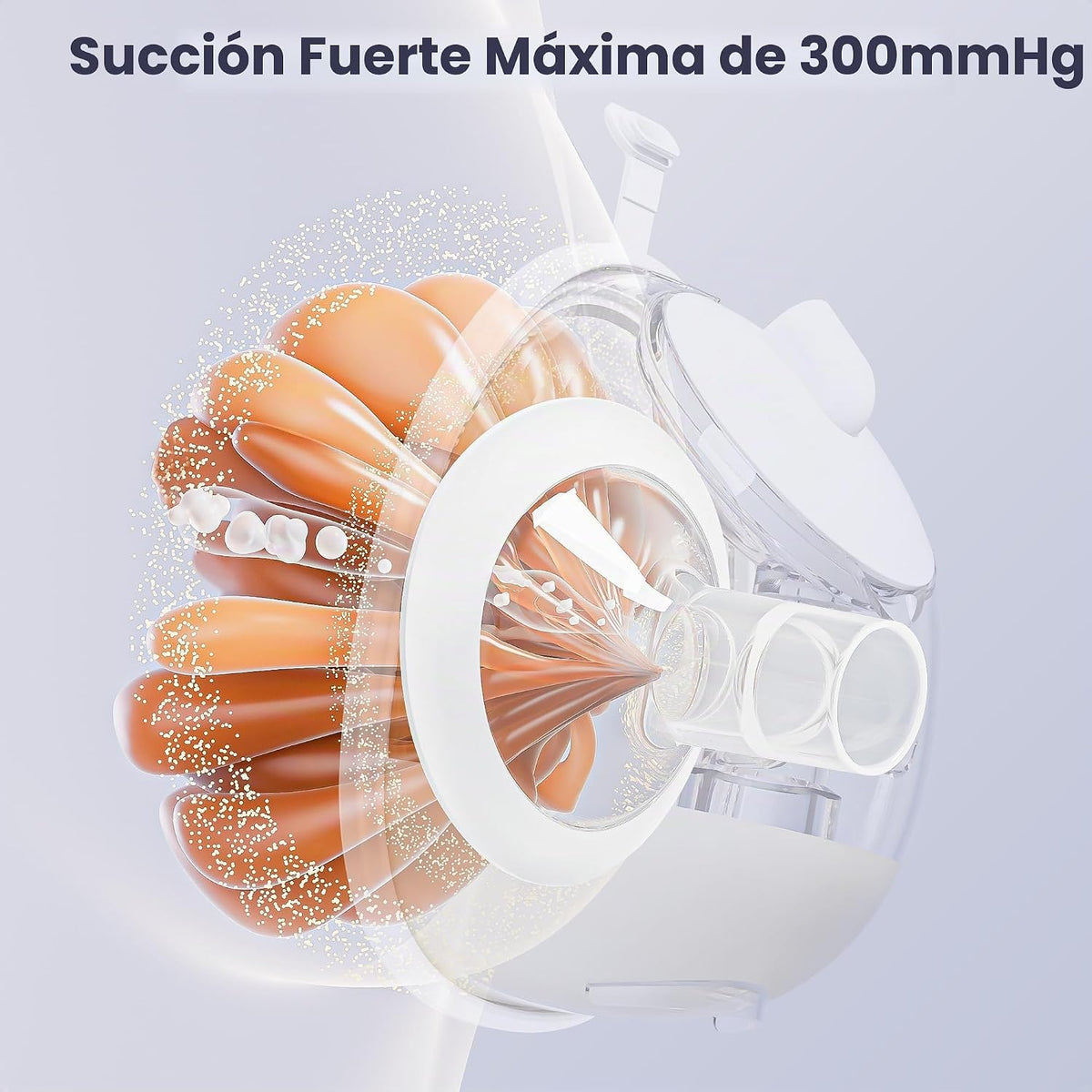 Lucina - Extractor de leche portátil, 4400 mAh, grado hospitalario,...