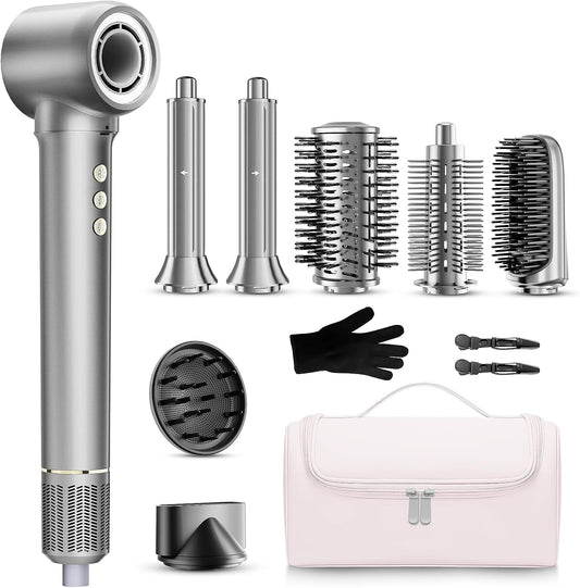 Kit de cepillo para secador de pelo 9 en 1, secador de pelo rizado...