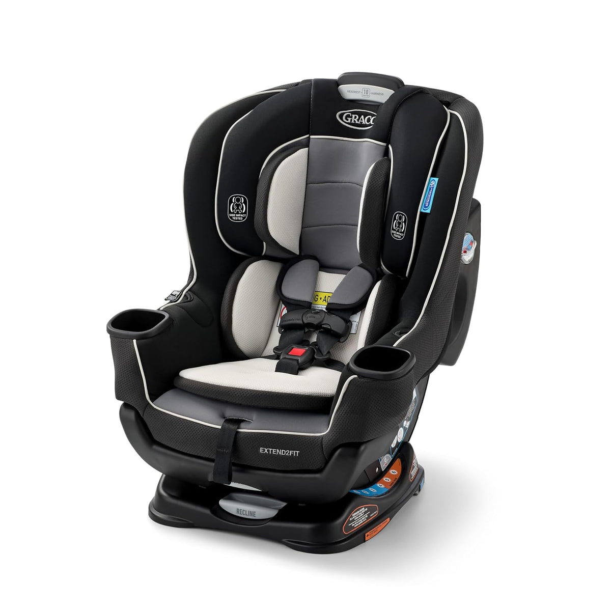 Asiento de coche convertible para bebé Graco Extend2Fit, orientació...