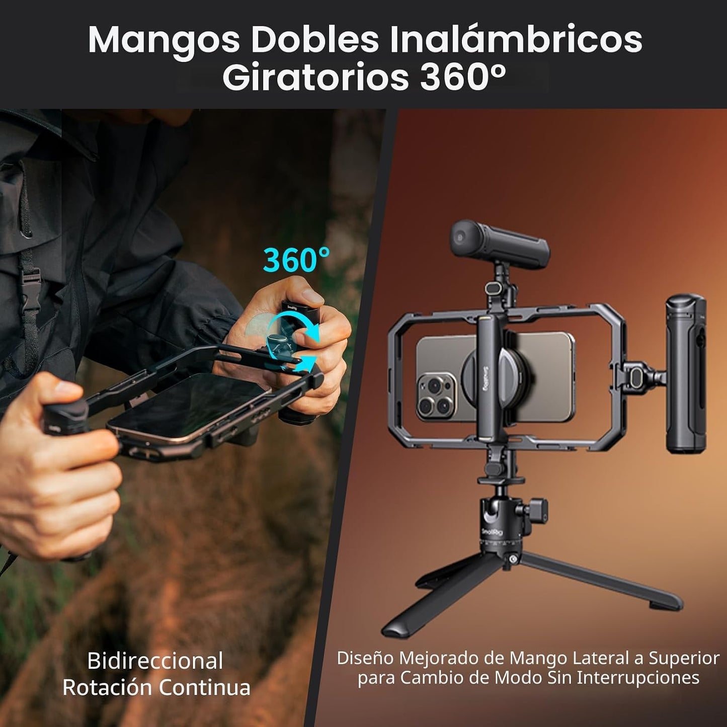 SmallRig - Kit todo en uno universal de liberación rápida para vide...
