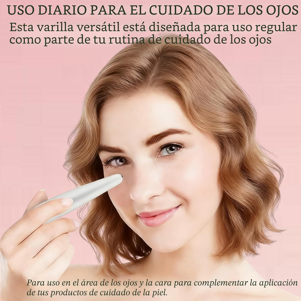 Vowleike Varita de Levantamiento de Ojos, 3 en 1 con Luz Roja Vibra...
