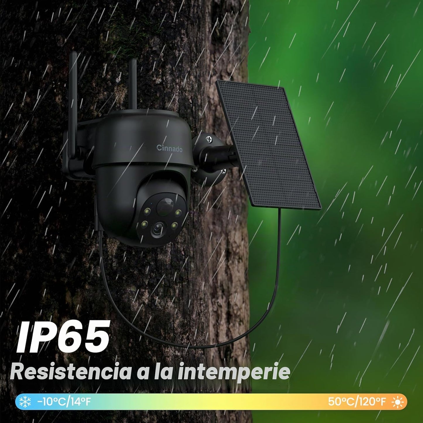 Cinnado Cámaras 2K para seguridad en el hogar, cámara inalámbrica W...