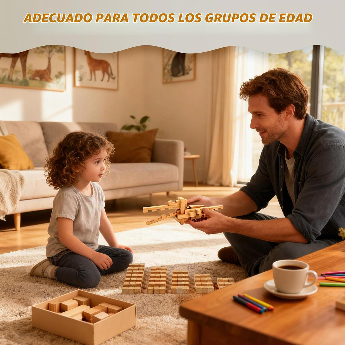 GLCforever Bloques de construcción de madera STEM \u2013 Más de 20...