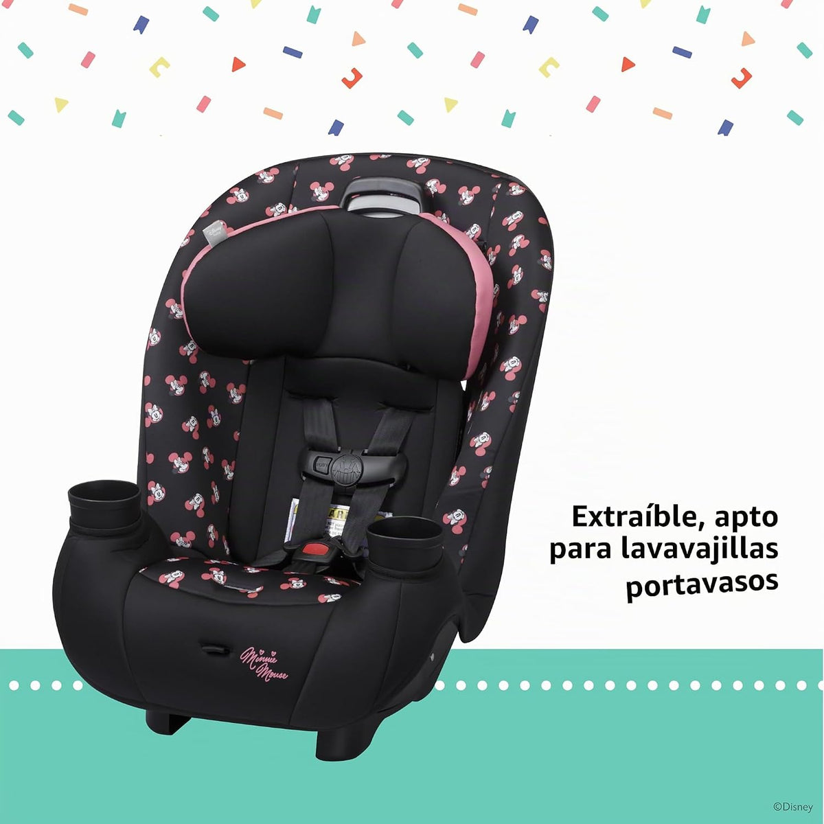 Disney Baby Ellaris - Asiento convertible 3 en 1 para automóvil, di...