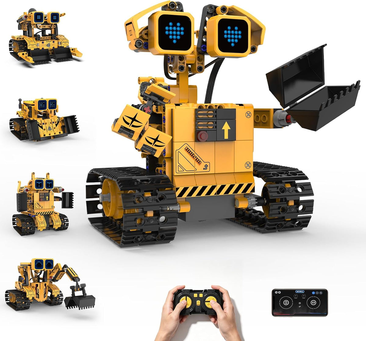 llihhua Kit de construcción de robot de control remoto, regalo STEM...