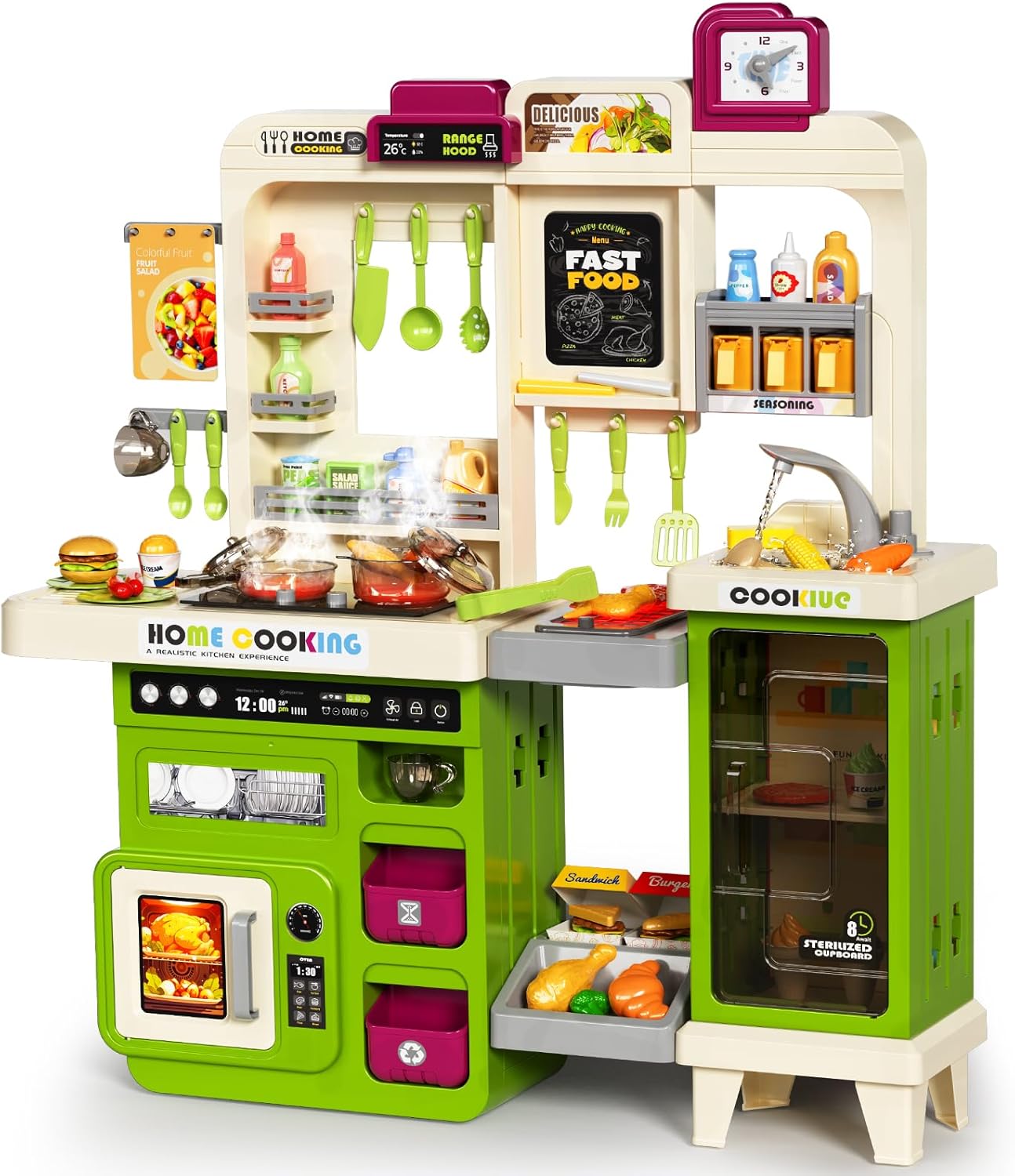 Pupu Pig - Juego de cocina para niños, juguete de cocina para niños...