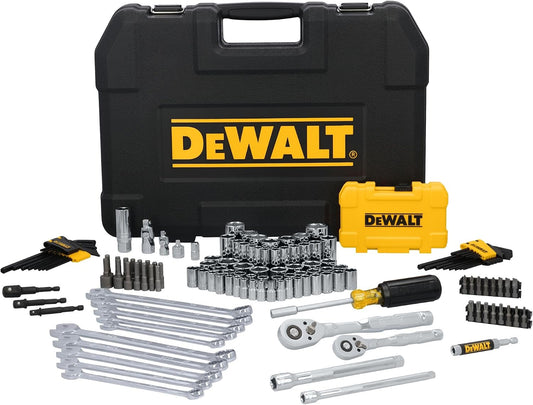 DEWALT Juego de herramientas mecánicas de 142 piezas, accionamiento...