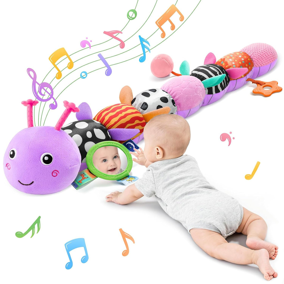 Juguetes para Bebés Sensoriales Musicales de Animales de Peluche pa...