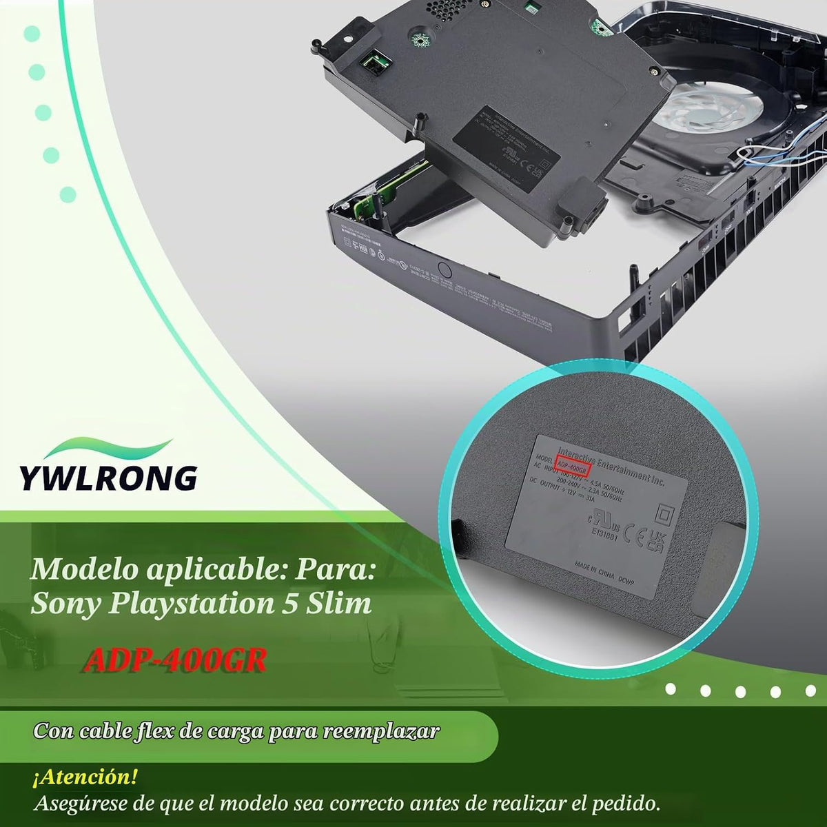 Fuente de alimentación delgada para PS5 para PlayStation 5 PS5 Slim...
