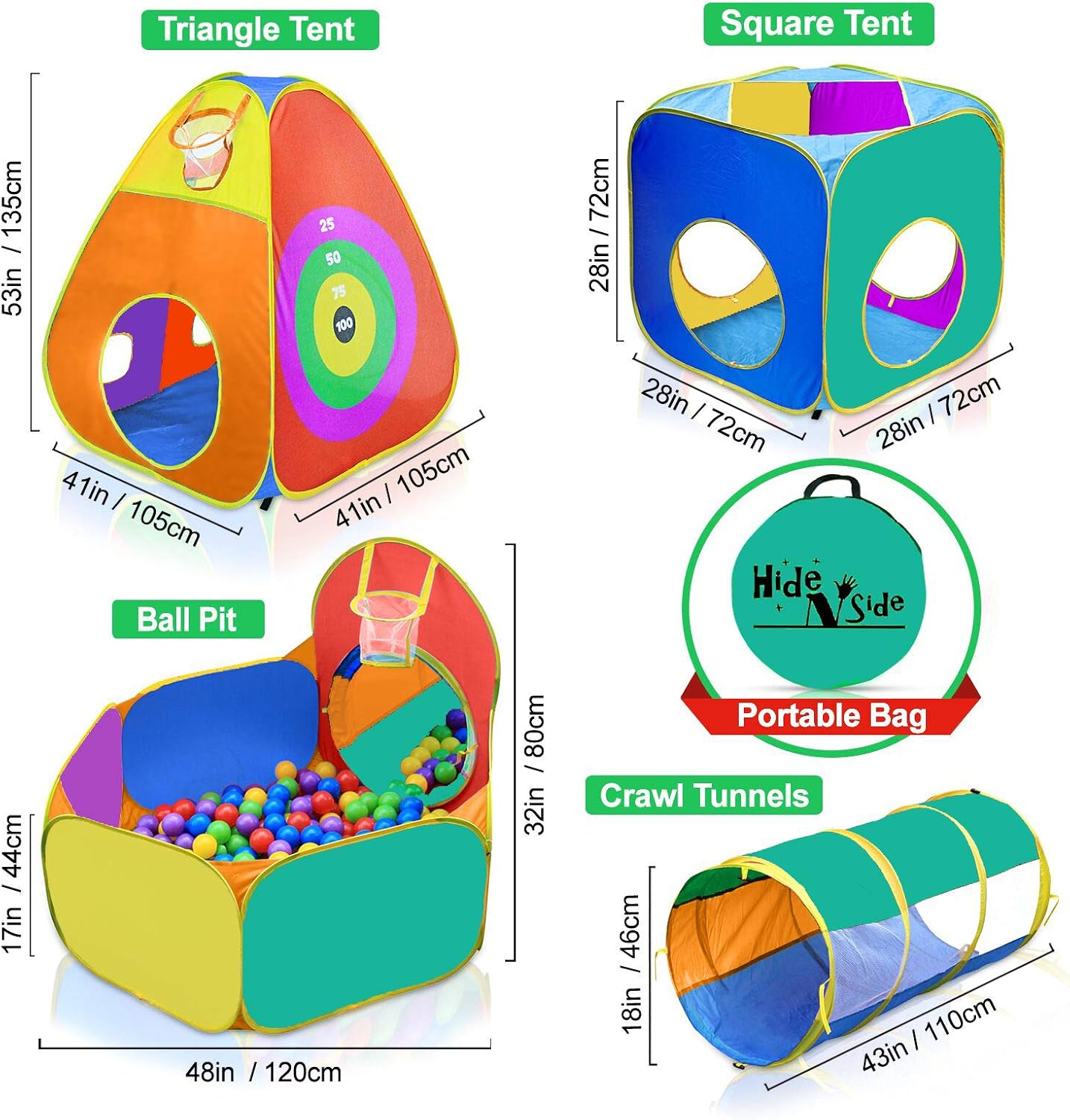 Regalo para niños pequeños y niñas, piscina de pelotas, carpa de ju...