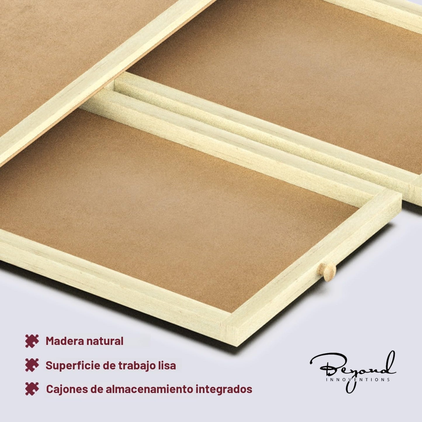 Tablero de rompecabezas giratorio de 1000 piezas con cajones y cubi...
